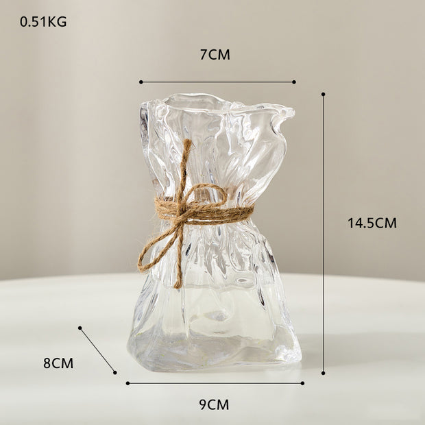 Glass Nordic Home Table Decoration Accessories Dried Flower Vase