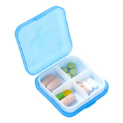 Portable cross four grid medicine box