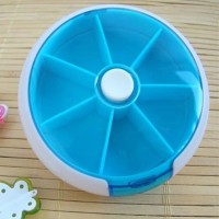 Button Rotating Weekly Medicine Box