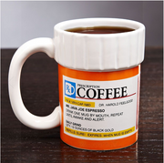 RIGHT MEDICINE CERAMIC COFFEE CUP