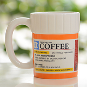 RIGHT MEDICINE CERAMIC COFFEE CUP