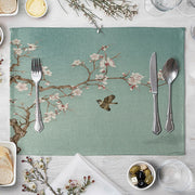 Flower Placemat For Dining Table Coaster Plum Blossom Home Decoration Accessories