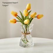 Glass Nordic Home Table Decoration Accessories Dried Flower Vase