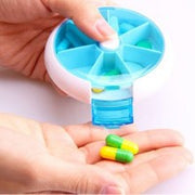 Button Rotating Weekly Medicine Box