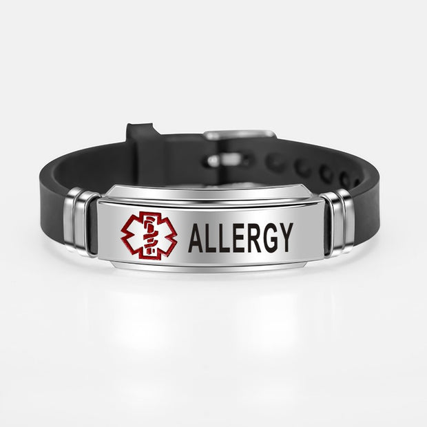 Medical logo Diabetic silicone bracelet