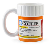 RIGHT MEDICINE CERAMIC COFFEE CUP