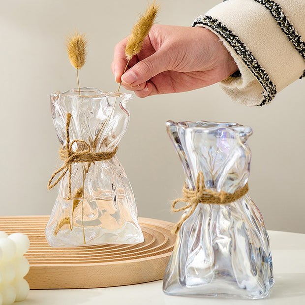 Glass Nordic Home Table Decoration Accessories Dried Flower Vase