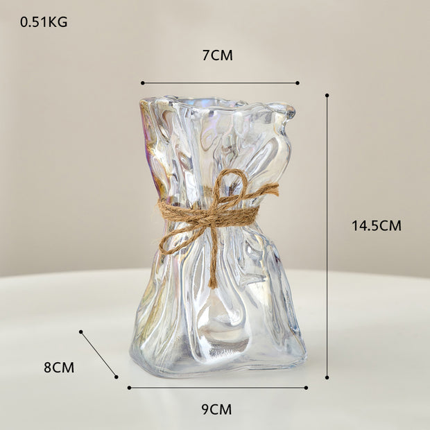 Glass Nordic Home Table Decoration Accessories Dried Flower Vase