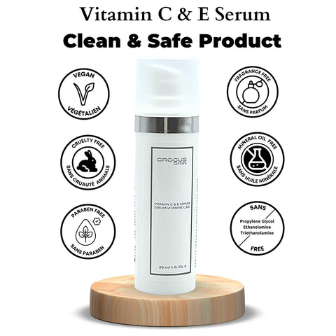 CROCUS SKIN Vitamin C & E Serum for face